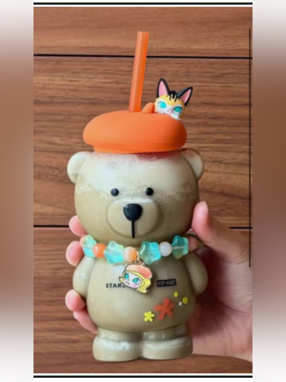 Starbucks x Pop Mart Molly Bearista Glass Cold Cup Limited Edition
